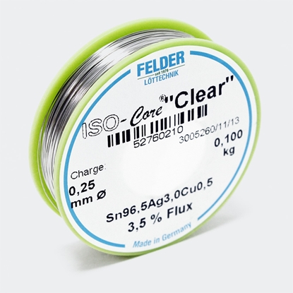 Felder spajkalna žica ISO-Core "Clear"  SAC305 Sn96.5Ag3Cu0.5 0,25mm 0,1kg